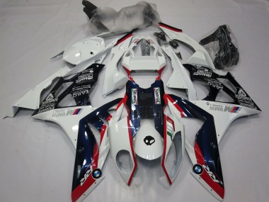 Alien Blue and White 2009-2014 S1000RR Motorcycle Fairings
