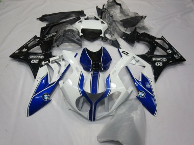Alien Blue and White 2009-2014 S1000RR Motorcycle Fairings