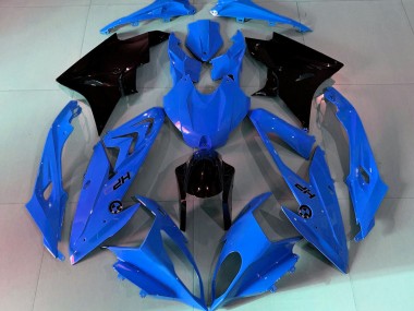 Alien Blue and White 2009-2014 S1000RR Motorcycle Fairings