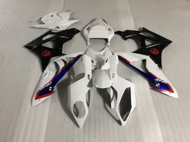 Alien Blue and White 2009-2014 S1000RR Motorcycle Fairings