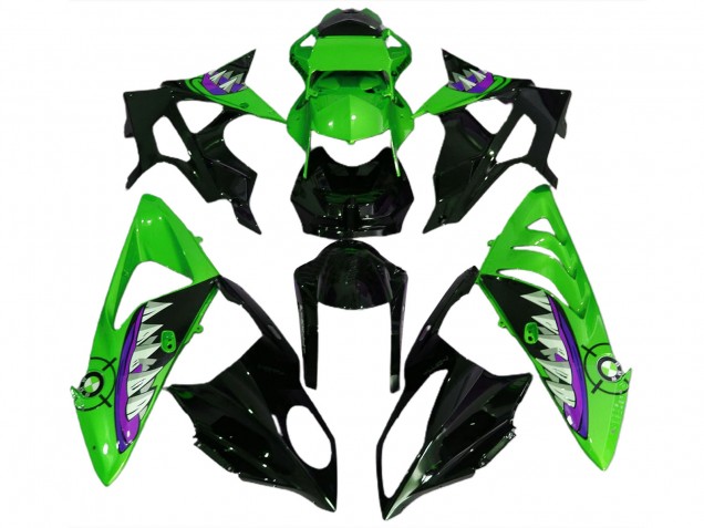 Alien Blue and White 2009-2014 S1000RR Motorcycle Fairings