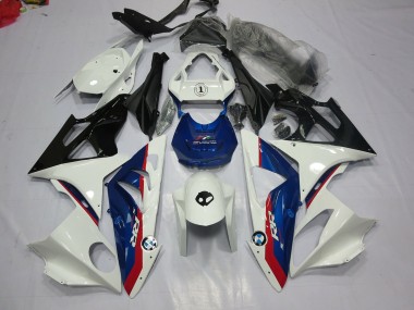 Alien Blue and White 2009-2014 S1000RR Motorcycle Fairings