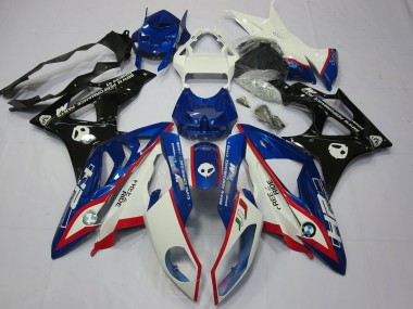 Alien Blue and White 2009-2014 S1000RR Motorcycle Fairings