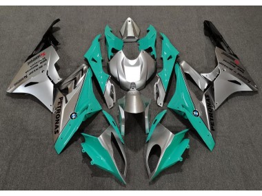 Alien Blue and White 2009-2014 S1000RR Motorcycle Fairings
