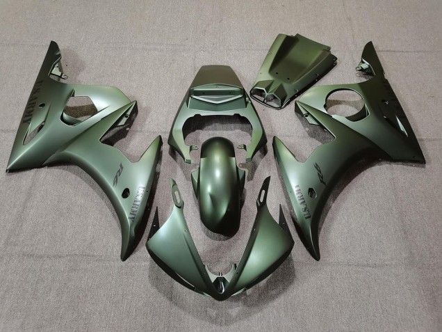 Army Green 2003-2004 R6 Motorcycle Fairings Army Green 2003-2004 R6 Motorcycle Fairings