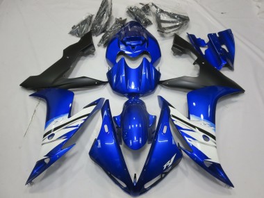Black Blue and White 2004-2006 R1 Motorcycle Fairings