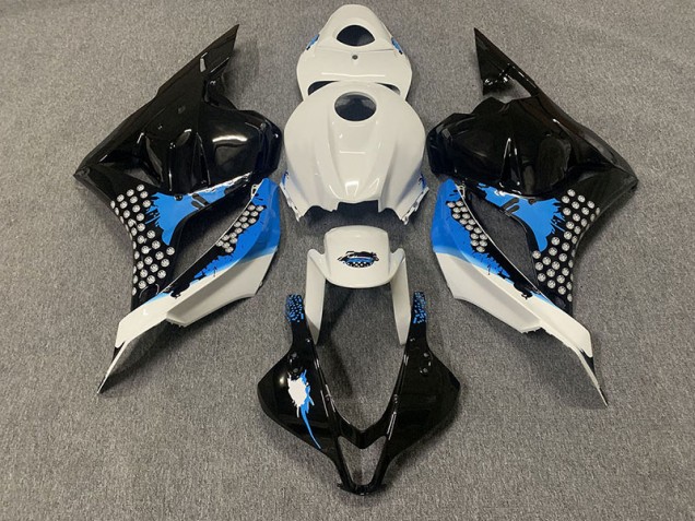 Black Blue and White 2009-2012 CBR600RR Motorcycle Fairings Black Blue and White 2009-2012 CBR600RR Motorcycle Fairings