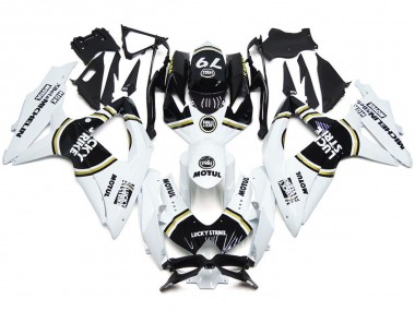 Black Lucky Strike 79 2008-2010 GSXR 600-750 Motorcycle Fairings