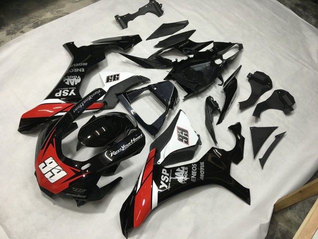Black Red and White 99 2015-2019 R1 Motorcycle Fairings Black Red and White 99 2015-2019 R1 Motorcycle Fairings