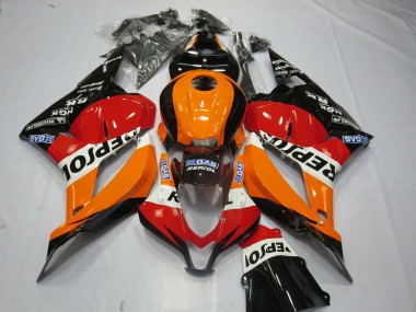 Black Repsol 2009-2012 CBR600RR Motorcycle Fairings