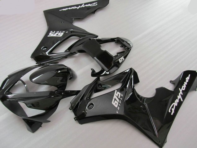 Black Triple 2006-2008 Daytona 675 Motorcycle Fairings Black Triple 2006-2008 Daytona 675 Motorcycle Fairings