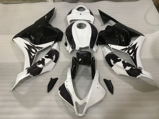 Black / White Custom 2009-2012 CBR600RR Motorcycle Fairings Black / White Custom 2009-2012 CBR600RR Motorcycle Fairings