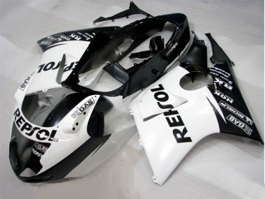 Black White Repsol 1996-2007 CBR1100XX Motorcycle Fairings