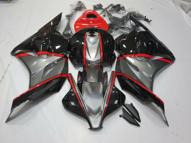 Black and Grey Red Pin 2009-2012 CBR600RR Motorcycle Fairings Black and Grey Red Pin 2009-2012 CBR600RR Motorcycle Fairings