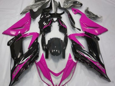 Black and Pink 2013-2018 ZX6R Motorcycle Fairings