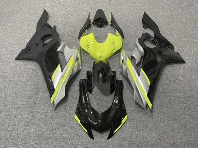 Black with Floro Yellow 2017-2021 R6 Motorcycle Fairings Black with Floro Yellow 2017-2021 R6 Motorcycle Fairings