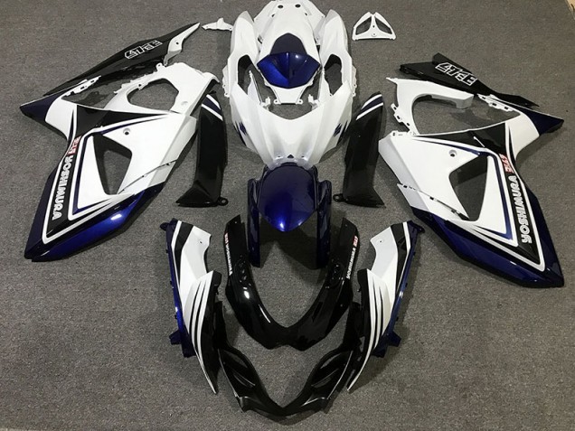 Blue Black and White 2009-2016 GSXR 1000 Motorcycle Fairings Blue Black and White 2009-2016 GSXR 1000 Motorcycle Fairings