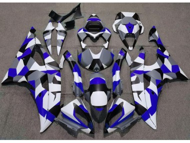 Blue Camo Plain 2008-2016 R6 Motorcycle Fairings