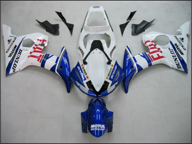 Blue Fiat 2005 R6 Motorcycle Fairings Blue Fiat 2005 R6 Motorcycle Fairings