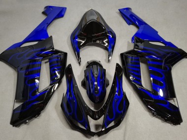 Blue Flame 2007-2008 ZX6R Motorcycle Fairings