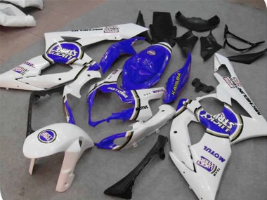 Blue Lucky Strike 2005-2006 GSXR 1000 Motorcycle Fairings