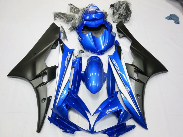 Blue Matte Black 2006-2007 R6 Motorcycle Fairings Blue Matte Black 2006-2007 R6 Motorcycle Fairings