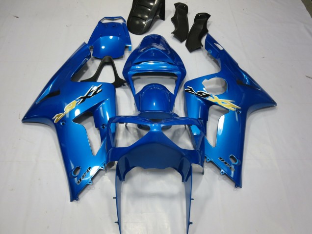 Blue Ninja 2003-2004 ZX6R Motorcycle Fairings Blue Ninja 2003-2004 ZX6R Motorcycle Fairings
