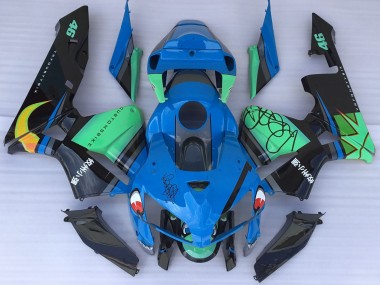 Blue Shark & Green 2005-2006 CBR600RR Motorcycle Fairings
