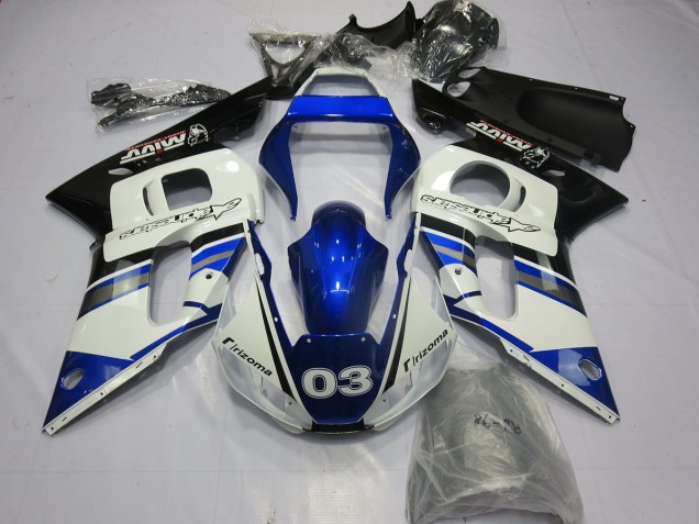 Blue White 03 1998-2002 R6 Motorcycle Fairings Blue White 03 1998-2002 R6 Motorcycle Fairings