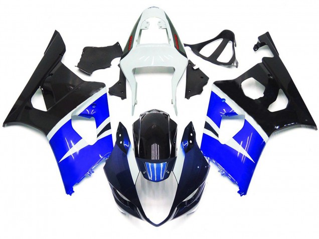 Blue and Gloss Black Custom Style 2003-2004 GSXR 1000 Motorcycle Fairings Blue and Gloss Black Custom Style 2003-2004 GSXR 1000 Motorcycle Fairings