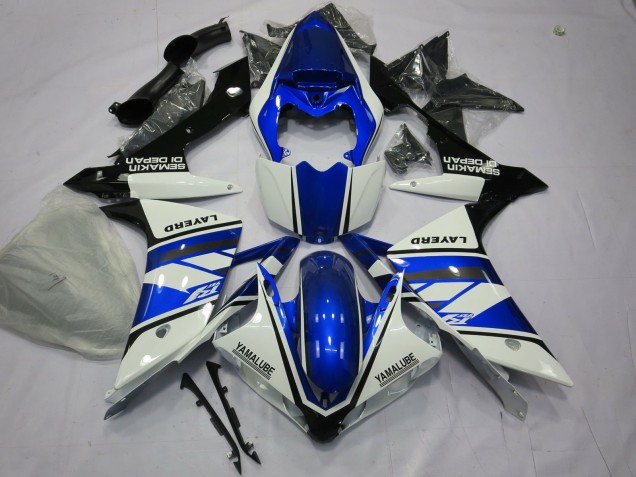 Blue and White 2007-2008 R1 Motorcycle Fairings Blue and White 2007-2008 R1 Motorcycle Fairings