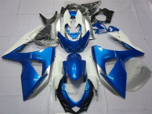 Blue and White 2009-2016 GSXR 1000 Motorcycle Fairings Blue and White 2009-2016 GSXR 1000 Motorcycle Fairings