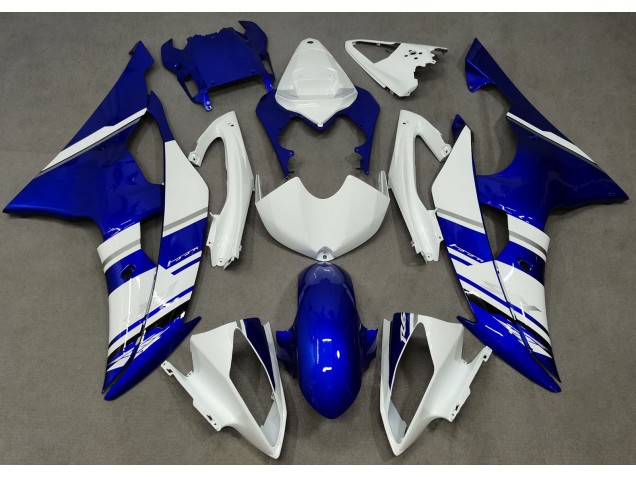 Blue and White Custom OEM Style 2008-2016 R6 Motorcycle Fairings Blue and White Custom OEM Style 2008-2016 R6 Motorcycle Fairings