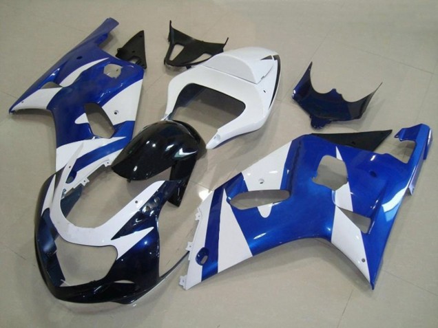 Blue and White OEM Style 2001-2003 GSXR 600-750 Motorcycle Fairings Blue and White OEM Style 2001-2003 GSXR 600-750 Motorcycle Fairings