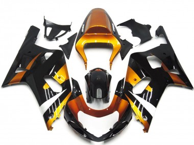 Bronze and Black OEM Style 2001-2003 GSXR 600-750 Motorcycle Fairings