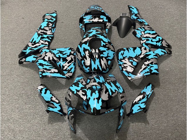 Camo & LIGHT CYAN 2005-2006 CBR600RR Motorcycle Fairings Camo & LIGHT CYAN 2005-2006 CBR600RR Motorcycle Fairings