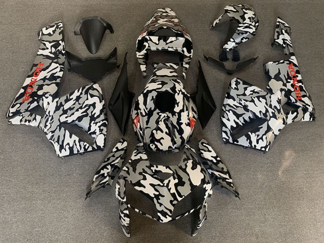Camo & Red Decals 2005-2006 CBR600RR Motorcycle Fairings Camo & Red Decals 2005-2006 CBR600RR Motorcycle Fairings