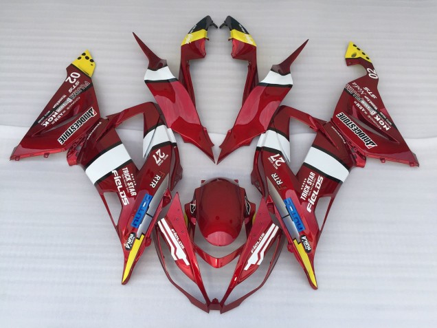 Candy Apple 2013-2018 ZX6R Motorcycle Fairings Candy Apple 2013-2018 ZX6R Motorcycle Fairings
