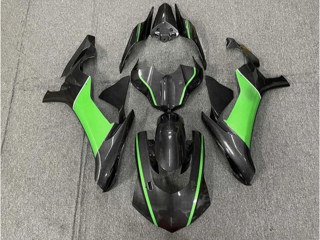 Carbon Fiber & Green 2015-2019 R1 Motorcycle Fairings Carbon Fiber & Green 2015-2019 R1 Motorcycle Fairings