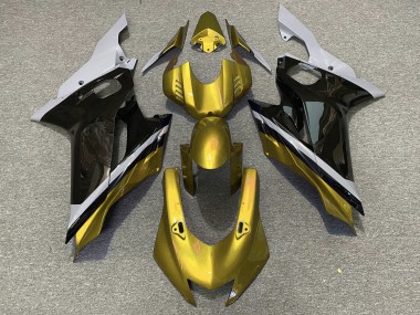 Cement Black and Gold 2017-2021 R6 Motorcycle Fairings