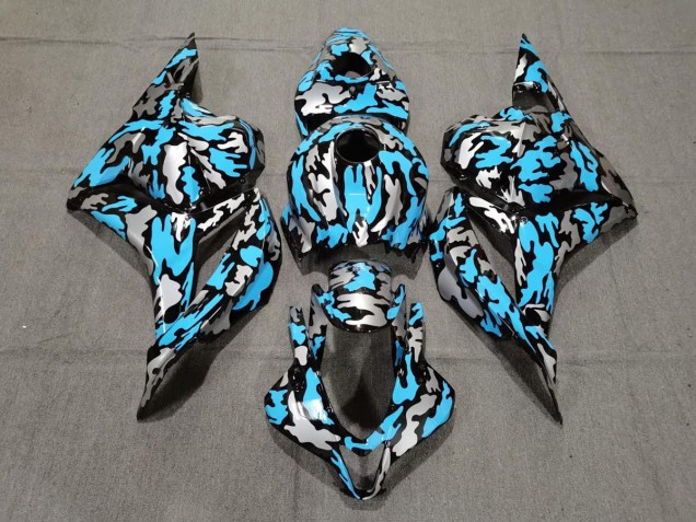 Custom Blue / Silver Camo 2009-2012 CBR600RR Motorcycle Fairings Custom Blue / Silver Camo 2009-2012 CBR600RR Motorcycle Fairings