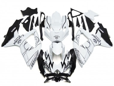 Custom Corona Special with White 2008-2010 GSXR 600-750 Motorcycle Fairings