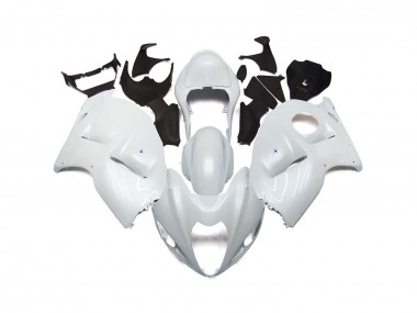 Custom Pearl White 1997-2007 GSXR 1300 Hayabusa Motorcycle Fairings