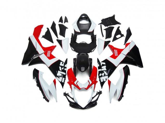 Custom Red and Black with Logos 2011-2024 GSXR 600-750 Motorcycle Fairings Custom Red and Black with Logos 2011-2024 GSXR 600-750 Motorcycle Fairings