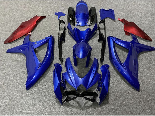Dark Blue and Red 2008-2010 GSXR 600-750 Motorcycle Fairings Dark Blue and Red 2008-2010 GSXR 600-750 Motorcycle Fairings