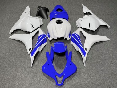 Dark Blue and White Side Stripe 2009-2012 CBR600RR Motorcycle Fairings