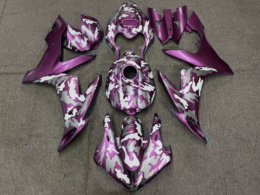 Dark Magenta Camo 2004-2006 R1 Motorcycle Fairings