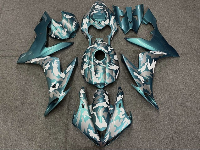 Dark Teal Camo 2004-2006 R1 Motorcycle Fairings Dark Teal Camo 2004-2006 R1 Motorcycle Fairings