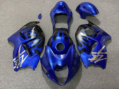 Deep Blue and Black 1997-2007 GSXR 1300 Hayabusa Motorcycle Fairings