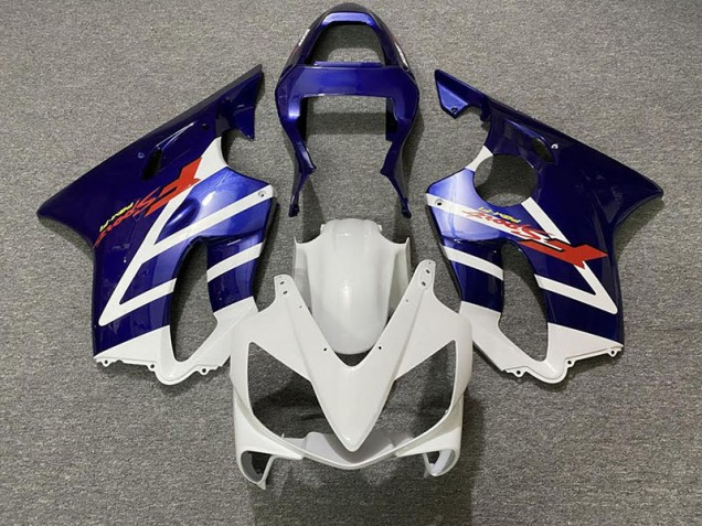 Deep Blue and White 2001-2003 CBR600 F4i Motorcycle Fairings Deep Blue and White 2001-2003 CBR600 F4i Motorcycle Fairings